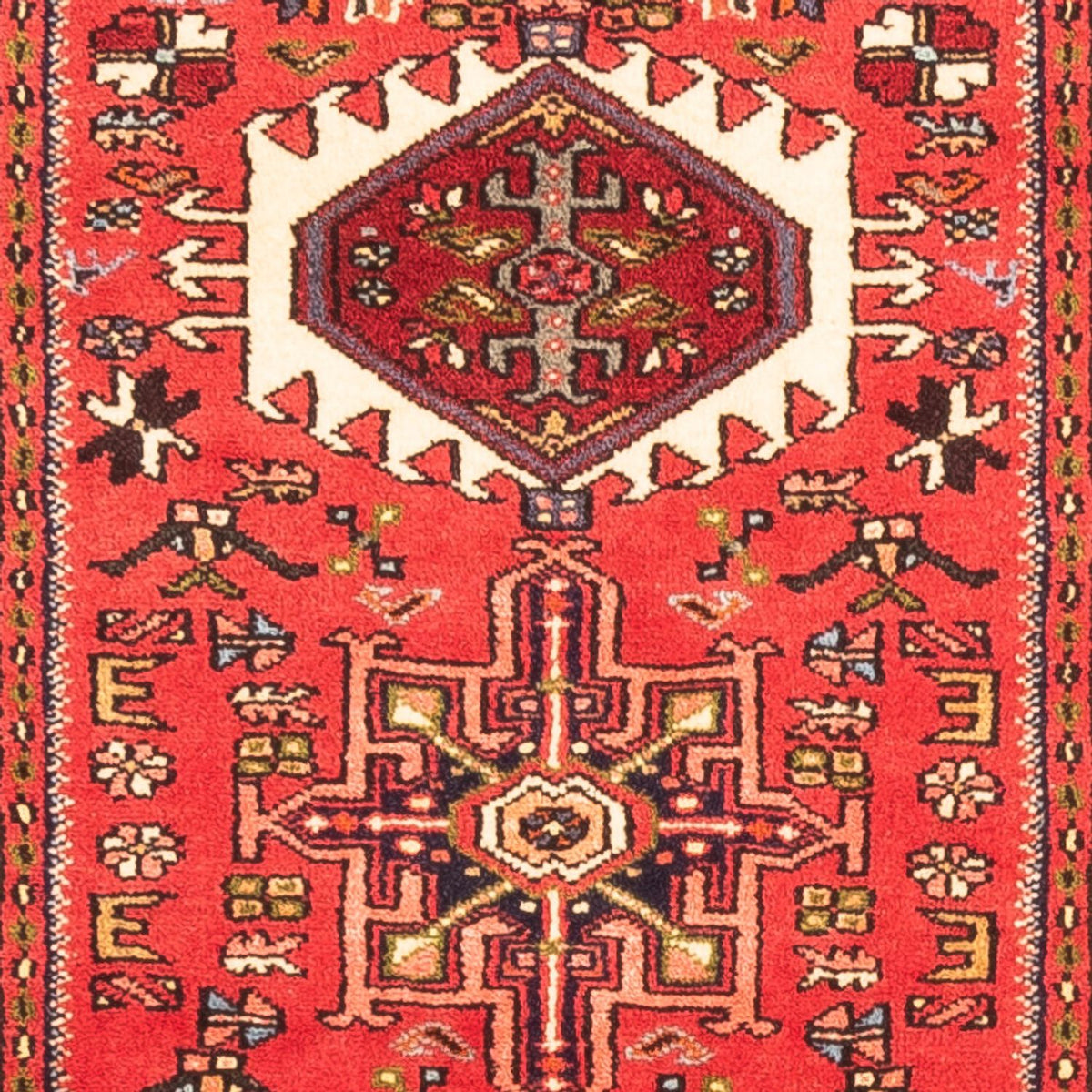 Tapis de couloir Tapis persan - Nomadic - 286 x 70 cm - rouge