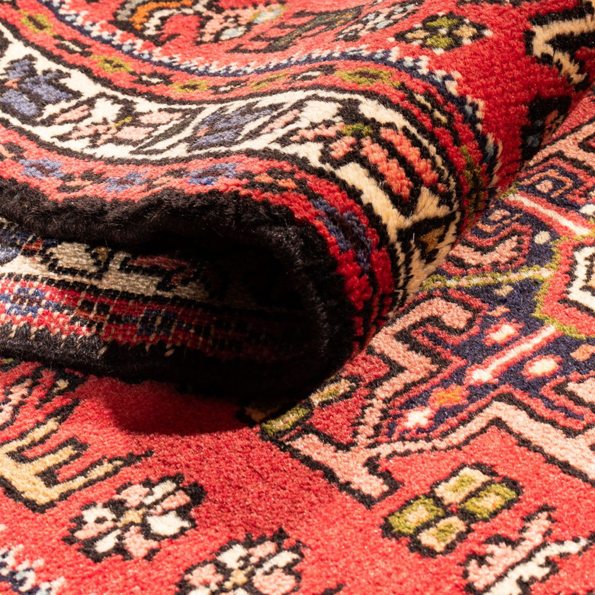 Tapis de couloir Tapis persan - Nomadic - 286 x 70 cm - rouge