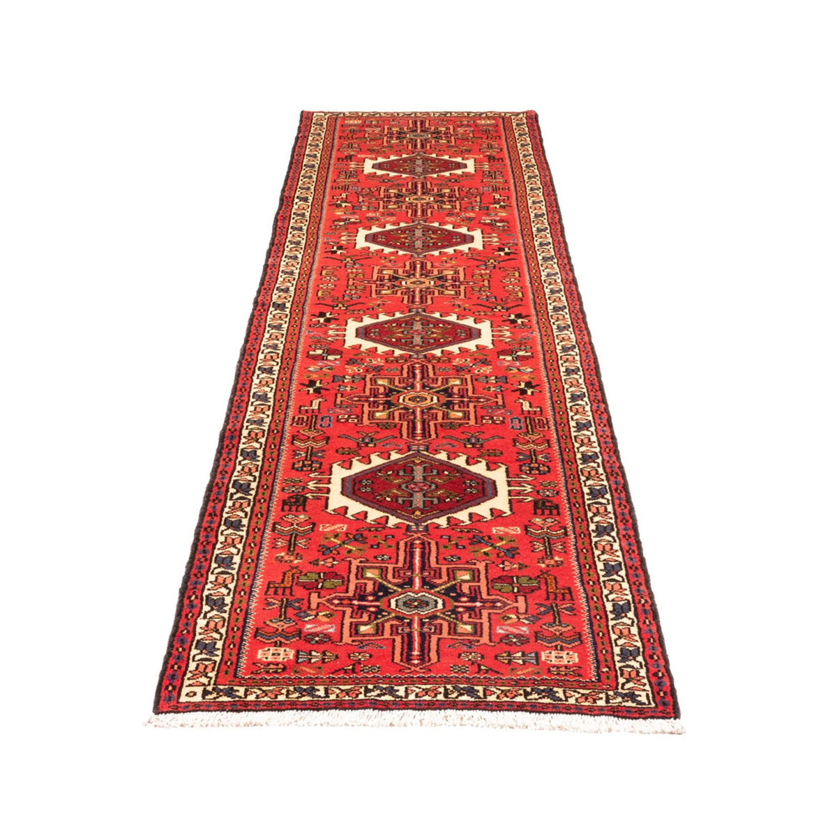 Tapis de couloir Tapis persan - Nomadic - 286 x 70 cm - rouge