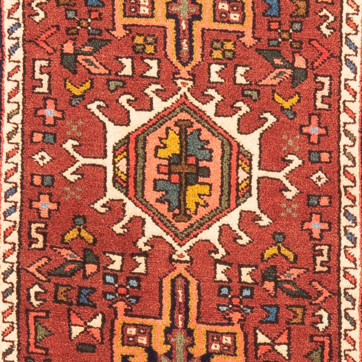 Tapis de couloir Tapis persan - Nomadic - 280 x 72 cm - rouge