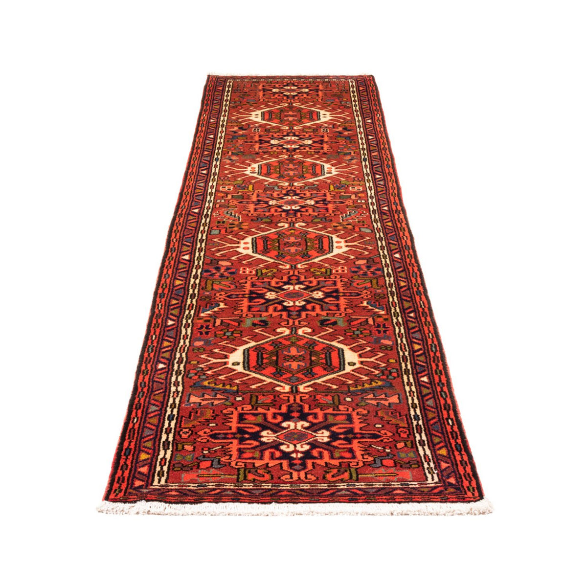 Tapis de couloir Tapis persan - Nomadic - 286 x 75 cm - rouge