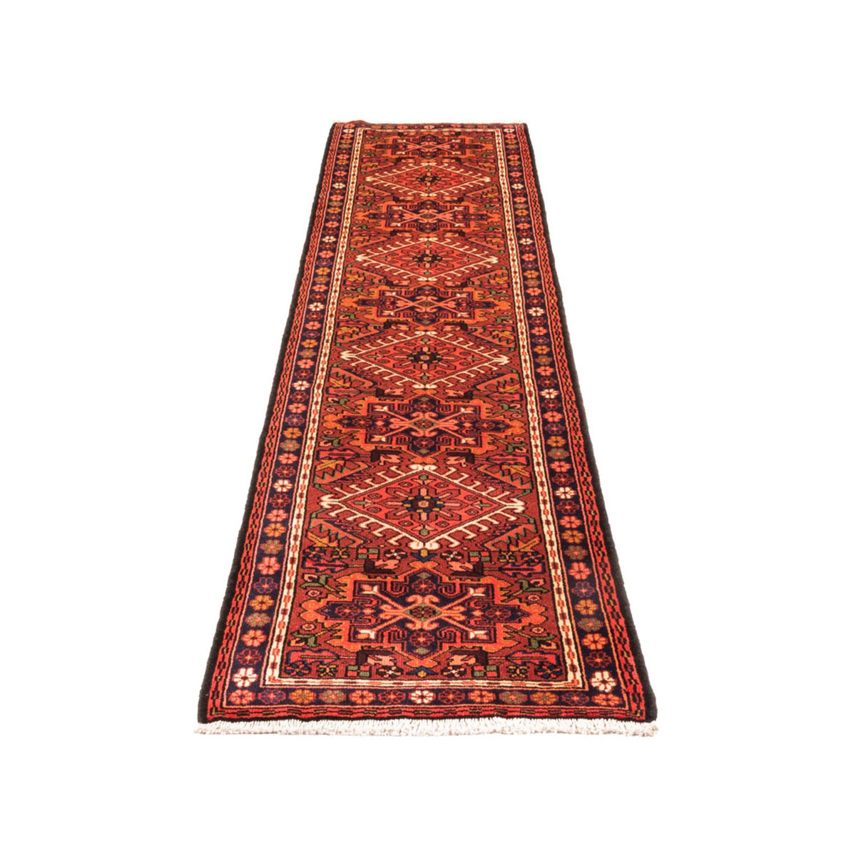 Tapis de couloir Tapis persan - Nomadic - 296 x 70 cm - rouge