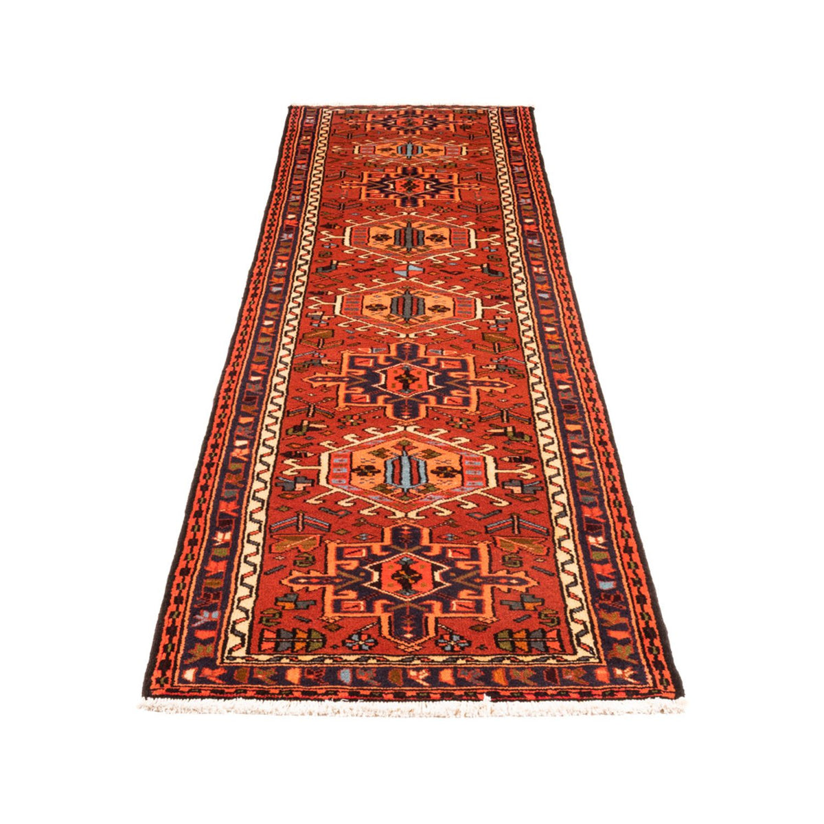 Tapis de couloir Tapis persan - Nomadic - 276 x 75 cm - rouge