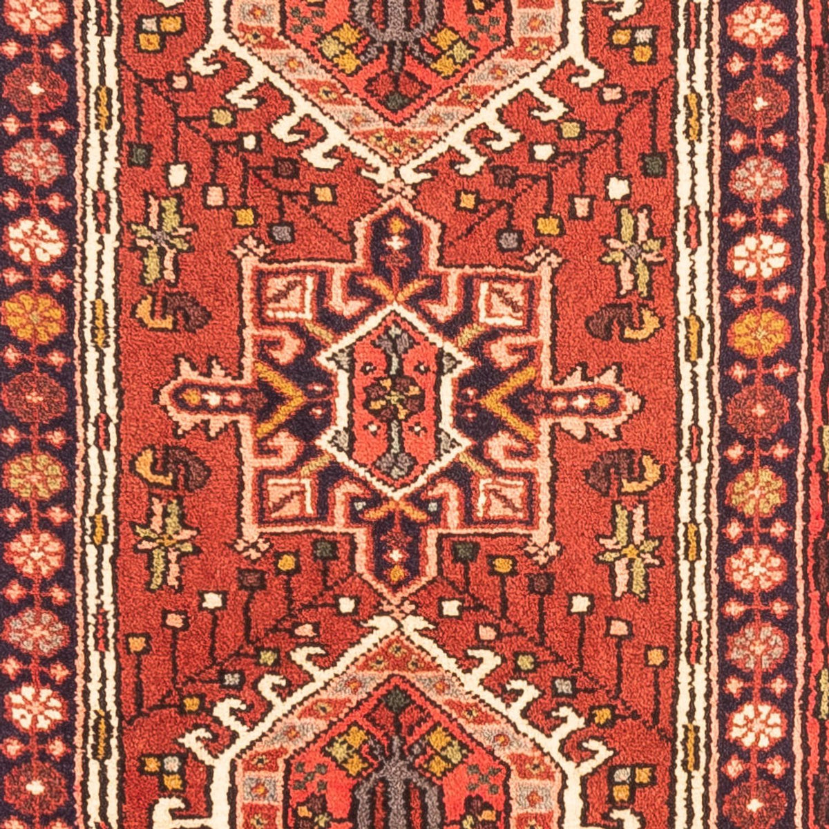 Tapis de couloir Tapis persan - Nomadic - 287 x 66 cm - rouge