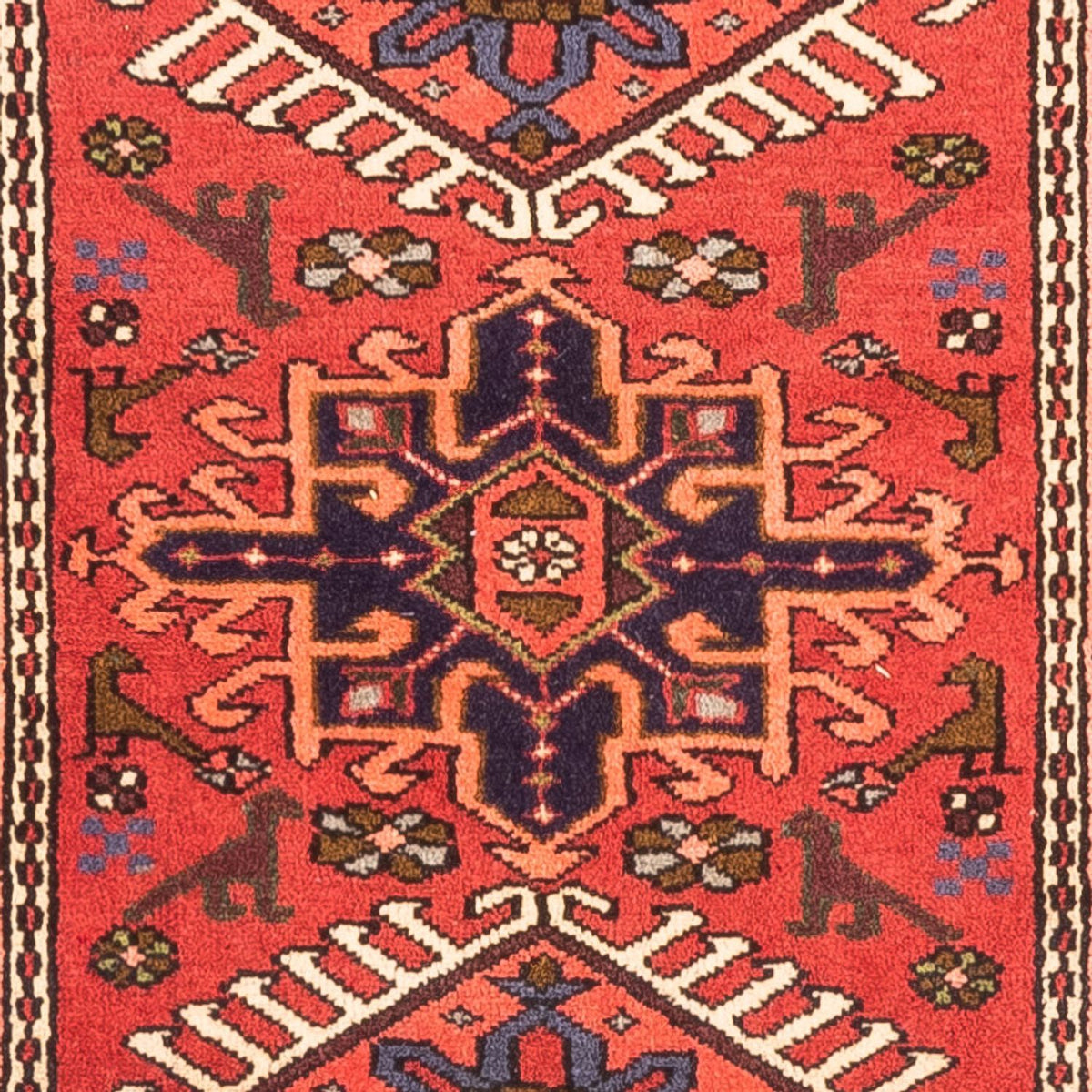 Tapis de couloir Tapis persan - Nomadic - 294 x 70 cm - rouge