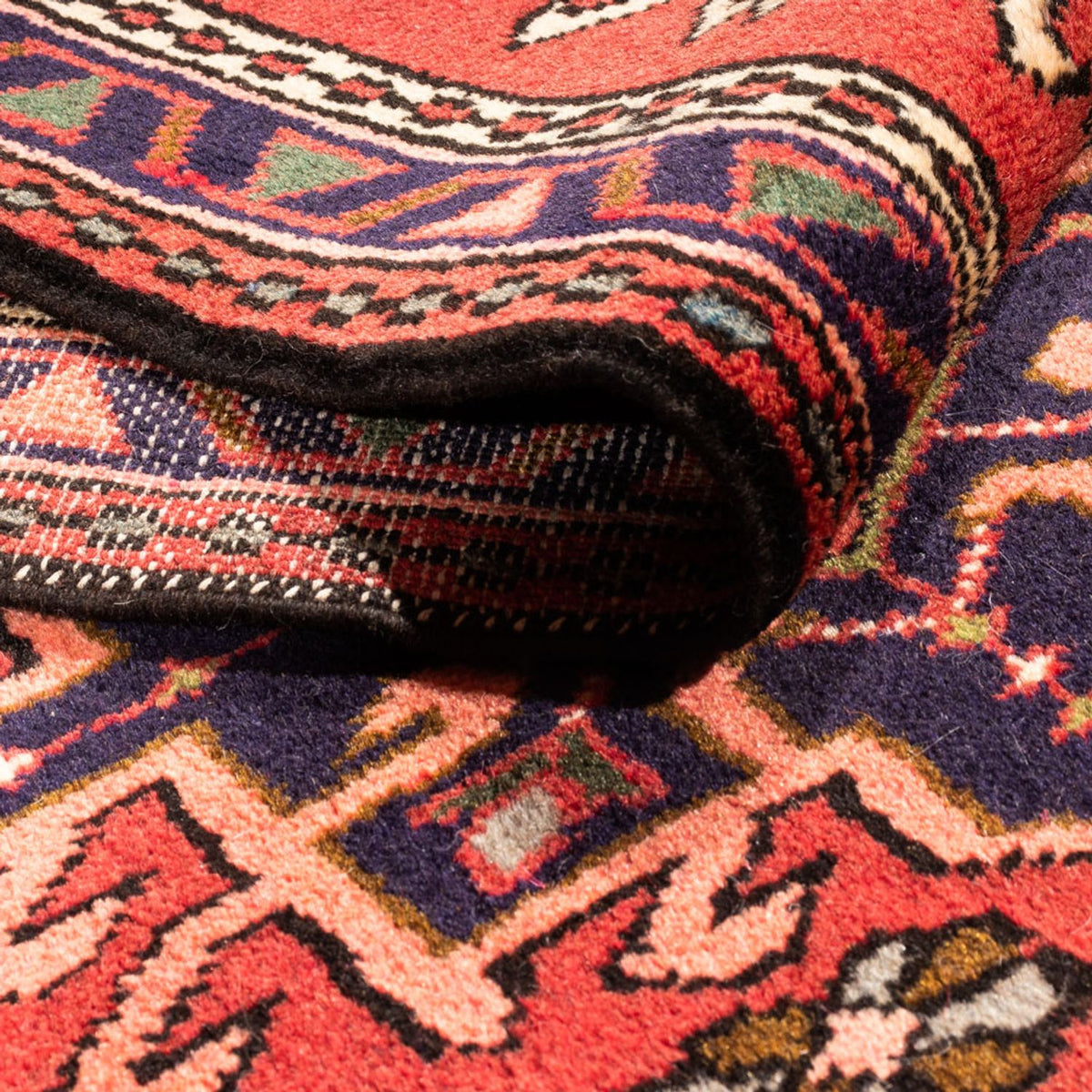 Tapis de couloir Tapis persan - Nomadic - 294 x 70 cm - rouge