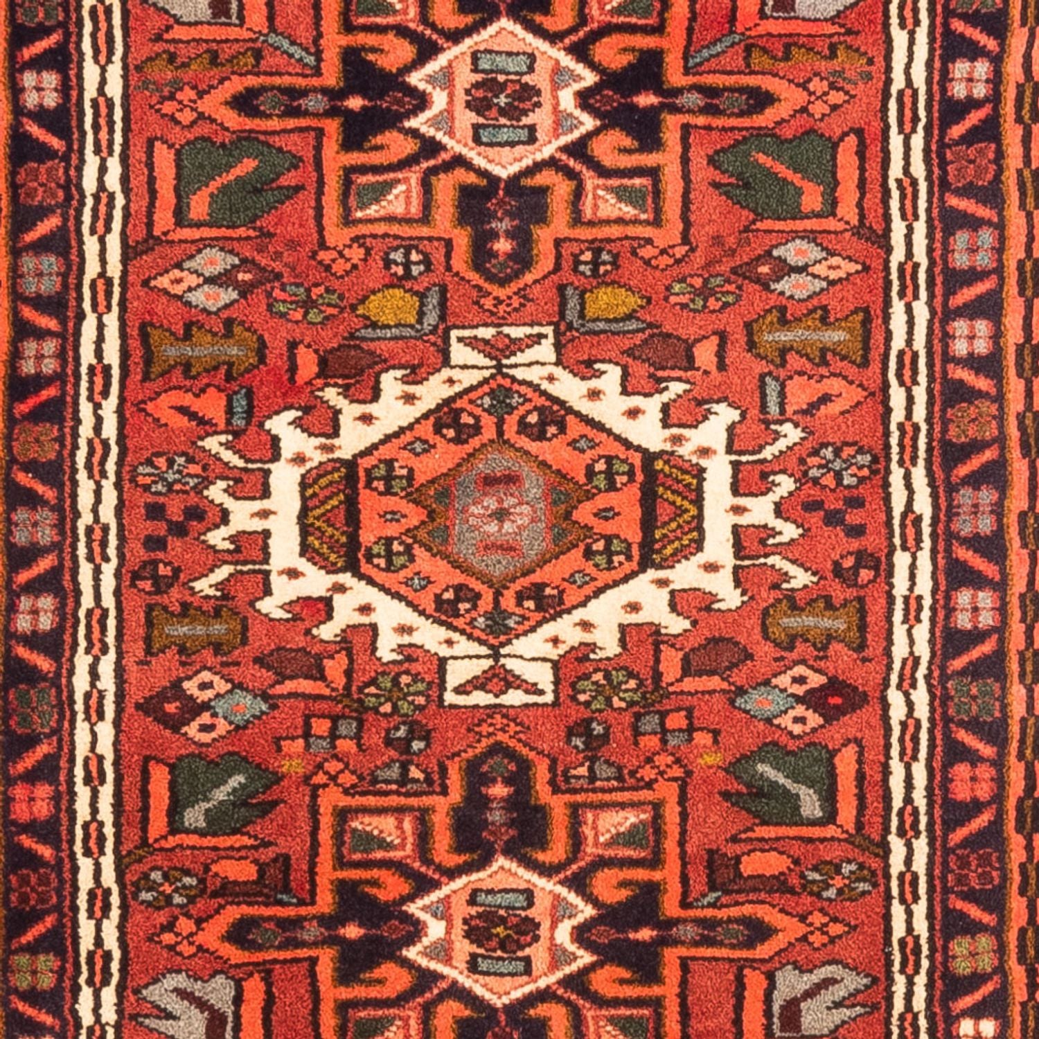 Tapis de couloir Tapis persan - Nomadic - 292 x 72 cm - rouge