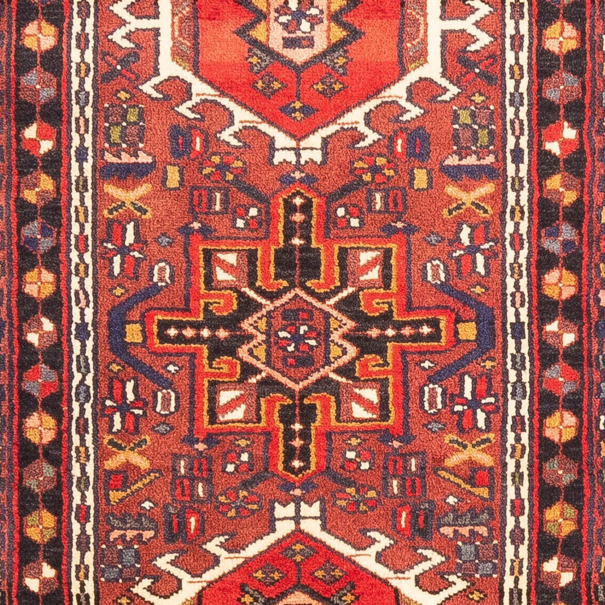 Tapis de couloir Tapis persan - Nomadic - 296 x 66 cm - rouge