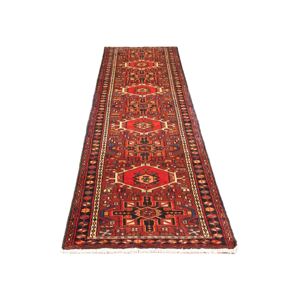 Tapis de couloir Tapis persan - Nomadic - 296 x 66 cm - rouge