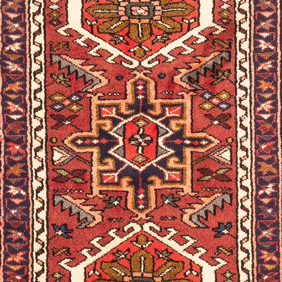 Tapis de couloir Tapis persan - Nomadic - 284 x 68 cm - rouge