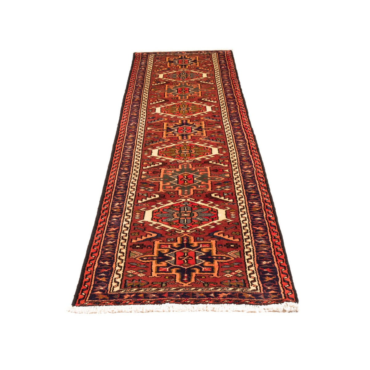 Tapis de couloir Tapis persan - Nomadic - 284 x 68 cm - rouge