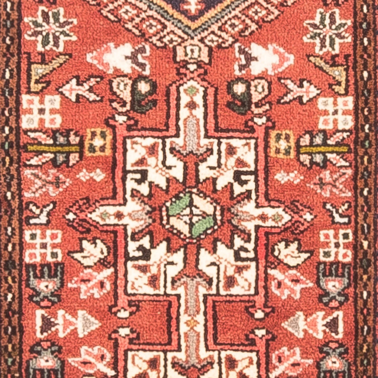 Tapis de couloir Tapis persan - Nomadic - 393 x 62 cm - rouge