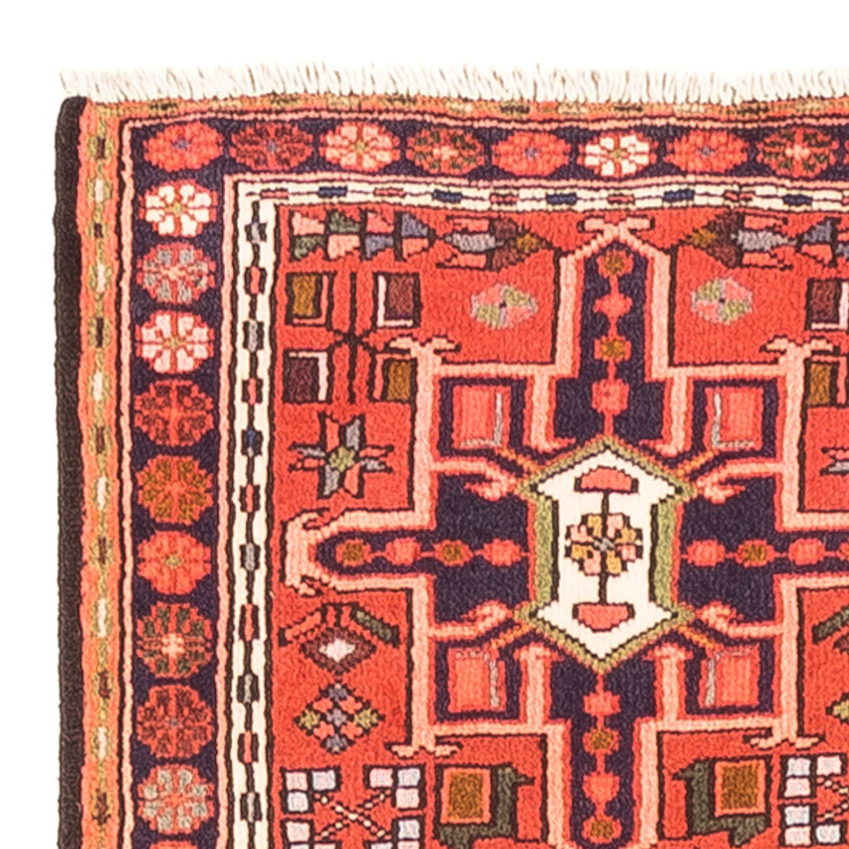 Tapis de couloir Tapis persan - Nomadic - 400 x 70 cm - rouge
