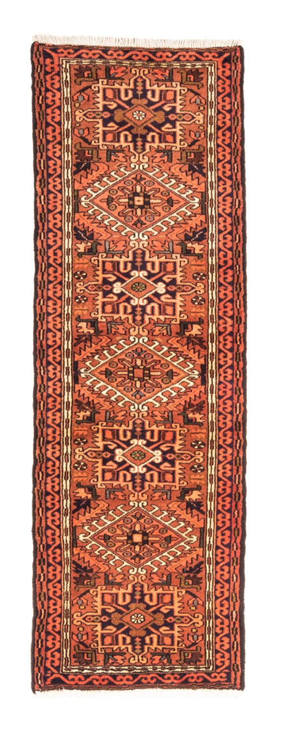 Tapis de couloir Tapis persan - Nomadic - 196 x 64 cm - rouge