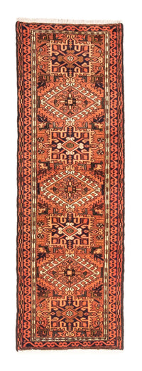 Tapis de couloir Tapis persan - Nomadic - 196 x 64 cm - rouge
