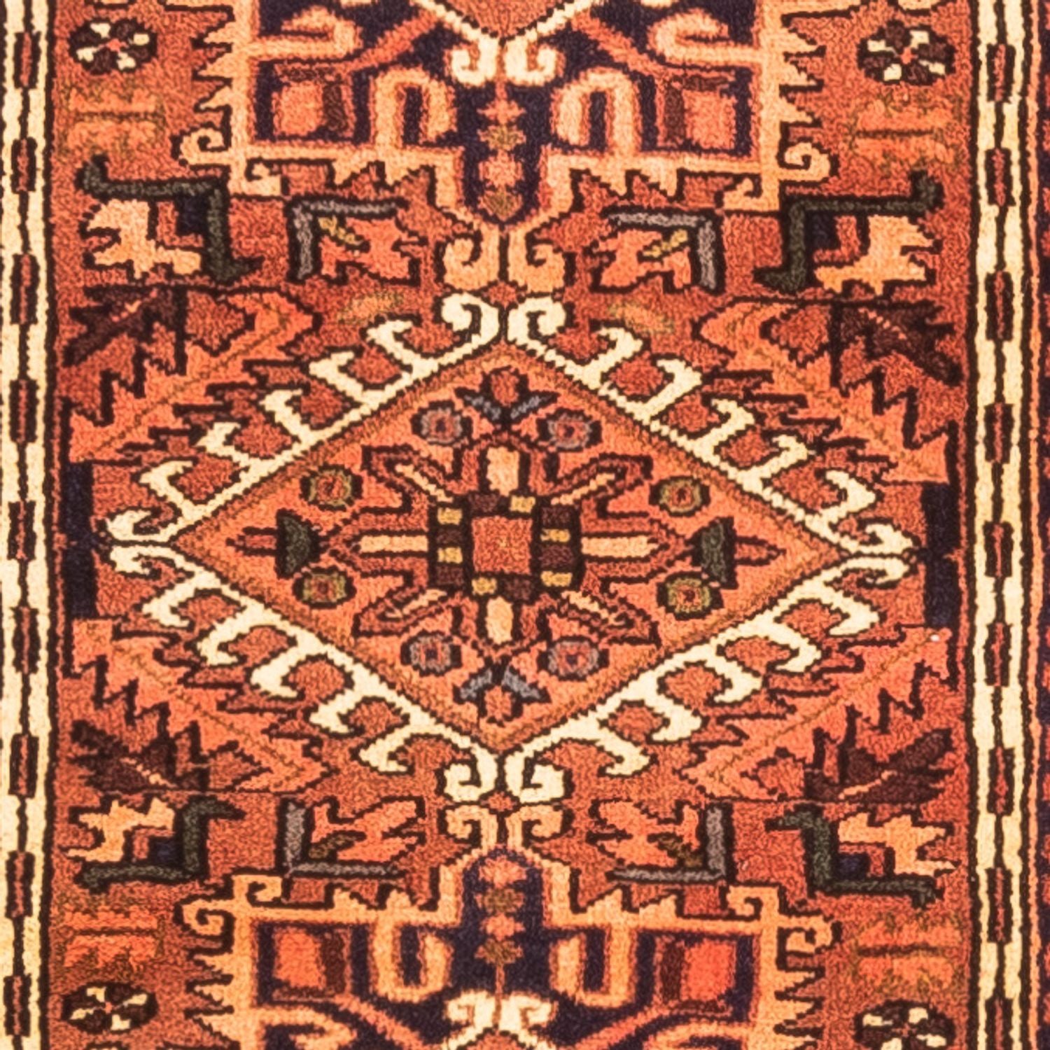 Tapis de couloir Tapis persan - Nomadic - 196 x 64 cm - rouge