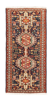 Tapis persan - Nomadic - 146 x 70 cm - bleu foncé