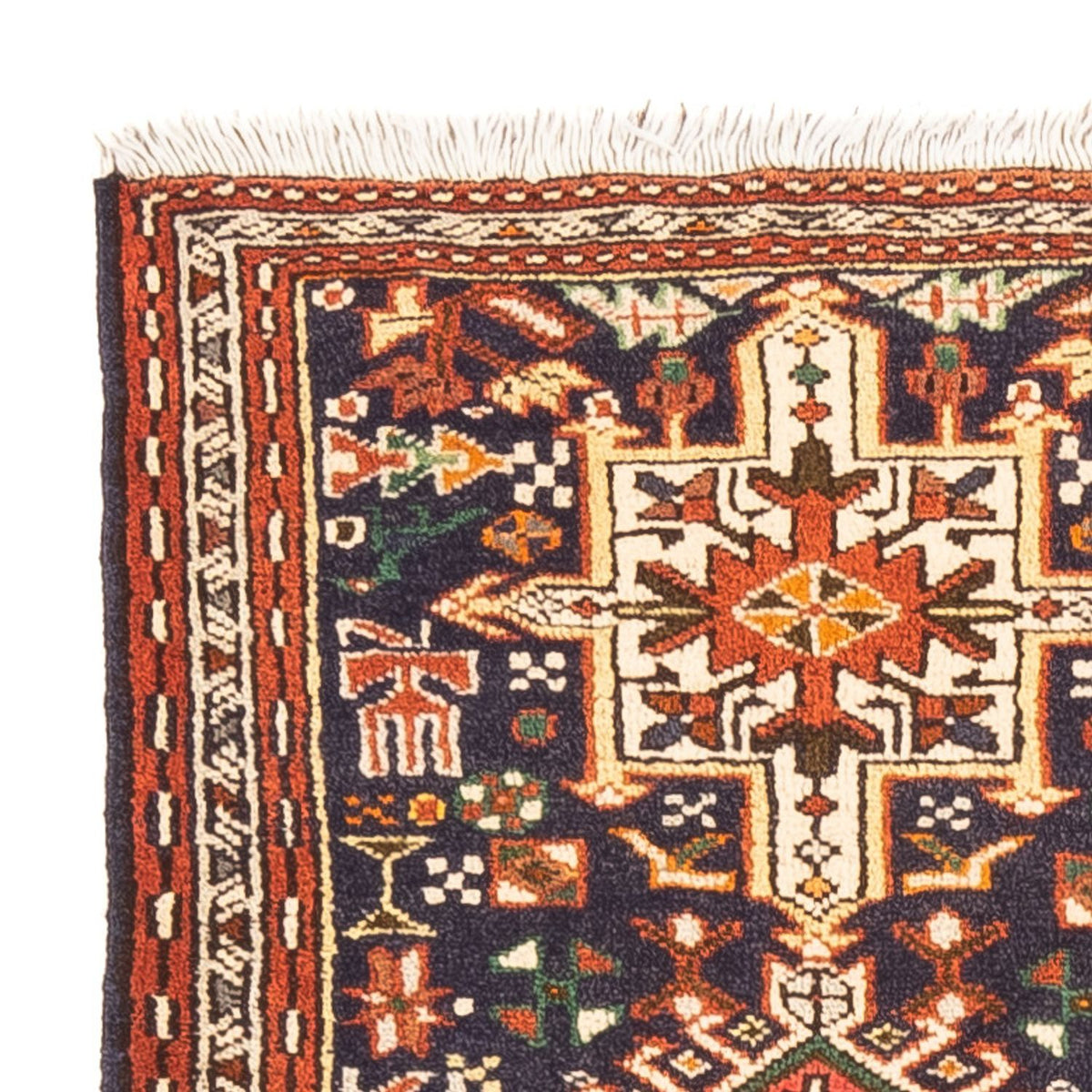 Tapis persan - Nomadic - 146 x 70 cm - bleu foncé