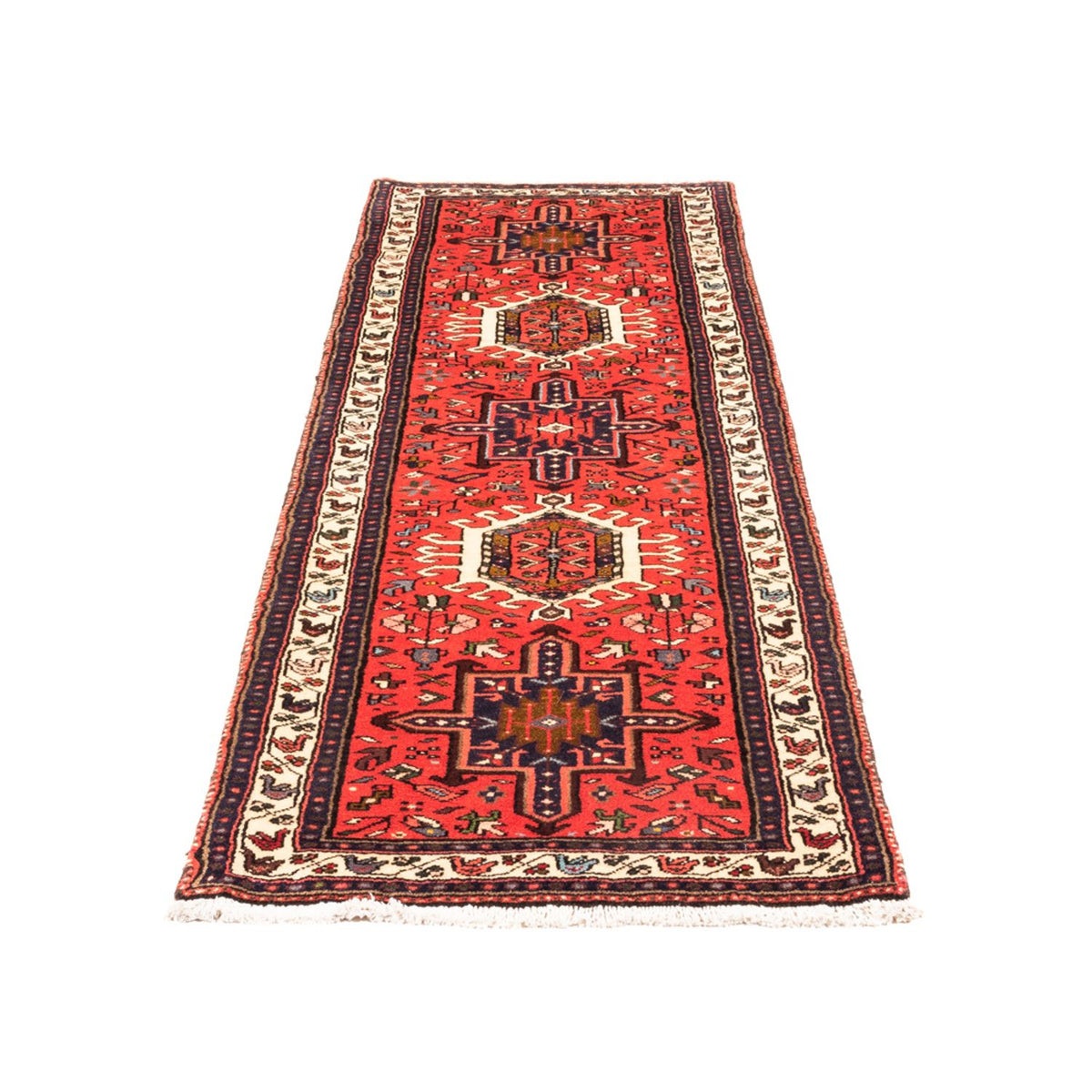 Tapis de couloir Tapis persan - Nomadic - 200 x 69 cm - rouge