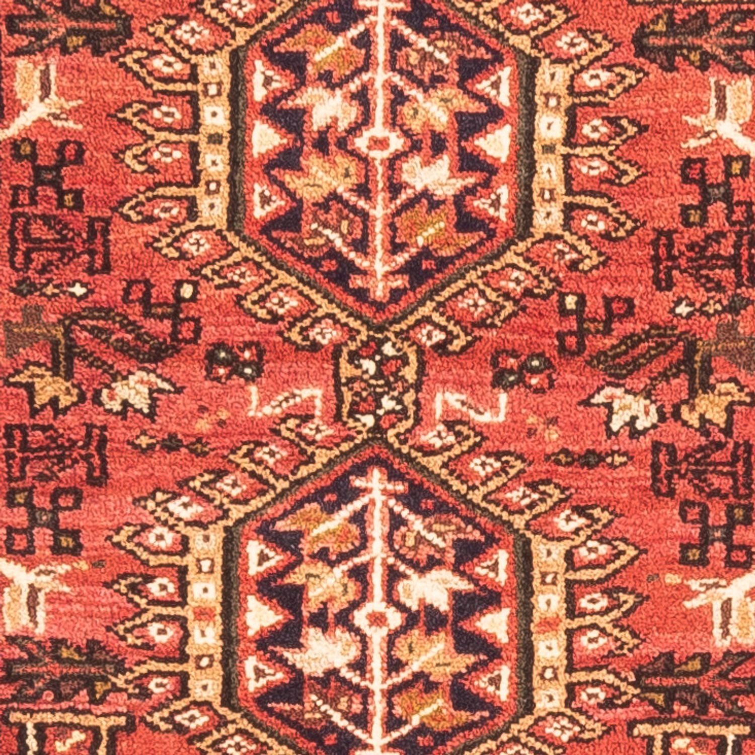 Tapis de couloir Tapis persan - Nomadic - 154 x 70 cm - rouge