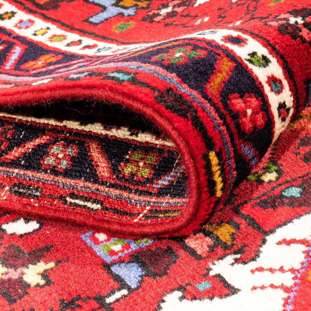 Tapis de couloir Tapis persan - Nomadic - 204 x 66 cm - rouge