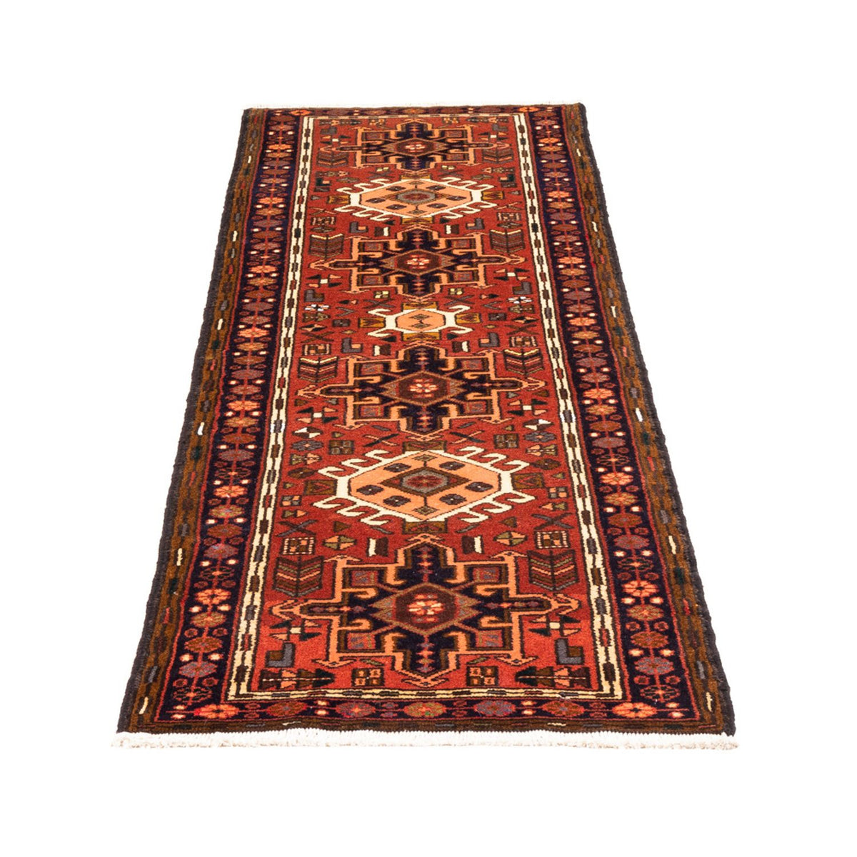 Tapis de couloir Tapis persan - Nomadic - 203 x 60 cm - rouge