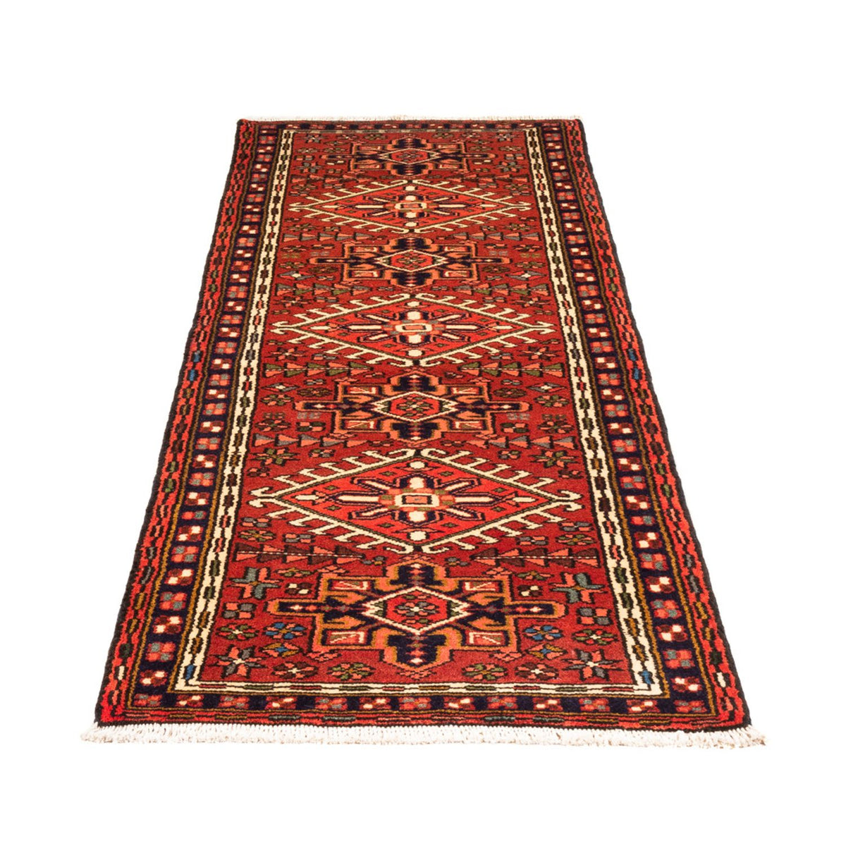 Tapis de couloir Tapis persan - Nomadic - 202 x 70 cm - rouge