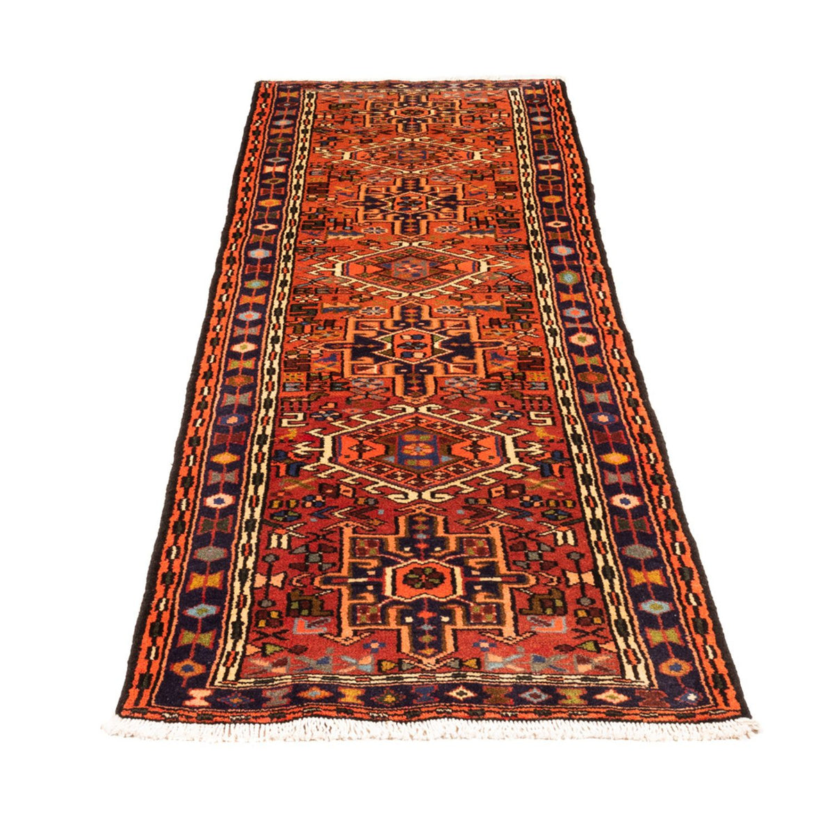 Tapis de couloir Tapis persan - Nomadic - 203 x 65 cm - rouge