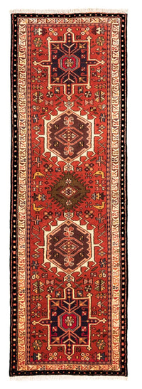 Tapis de couloir Tapis persan - Nomadic - 198 x 65 cm - rouge