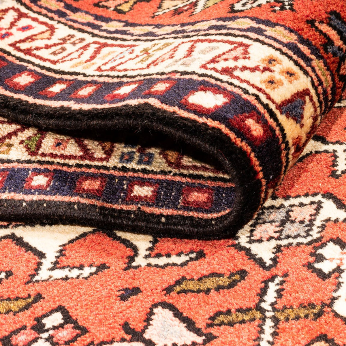 Tapis de couloir Tapis persan - Nomadic - 198 x 65 cm - rouge