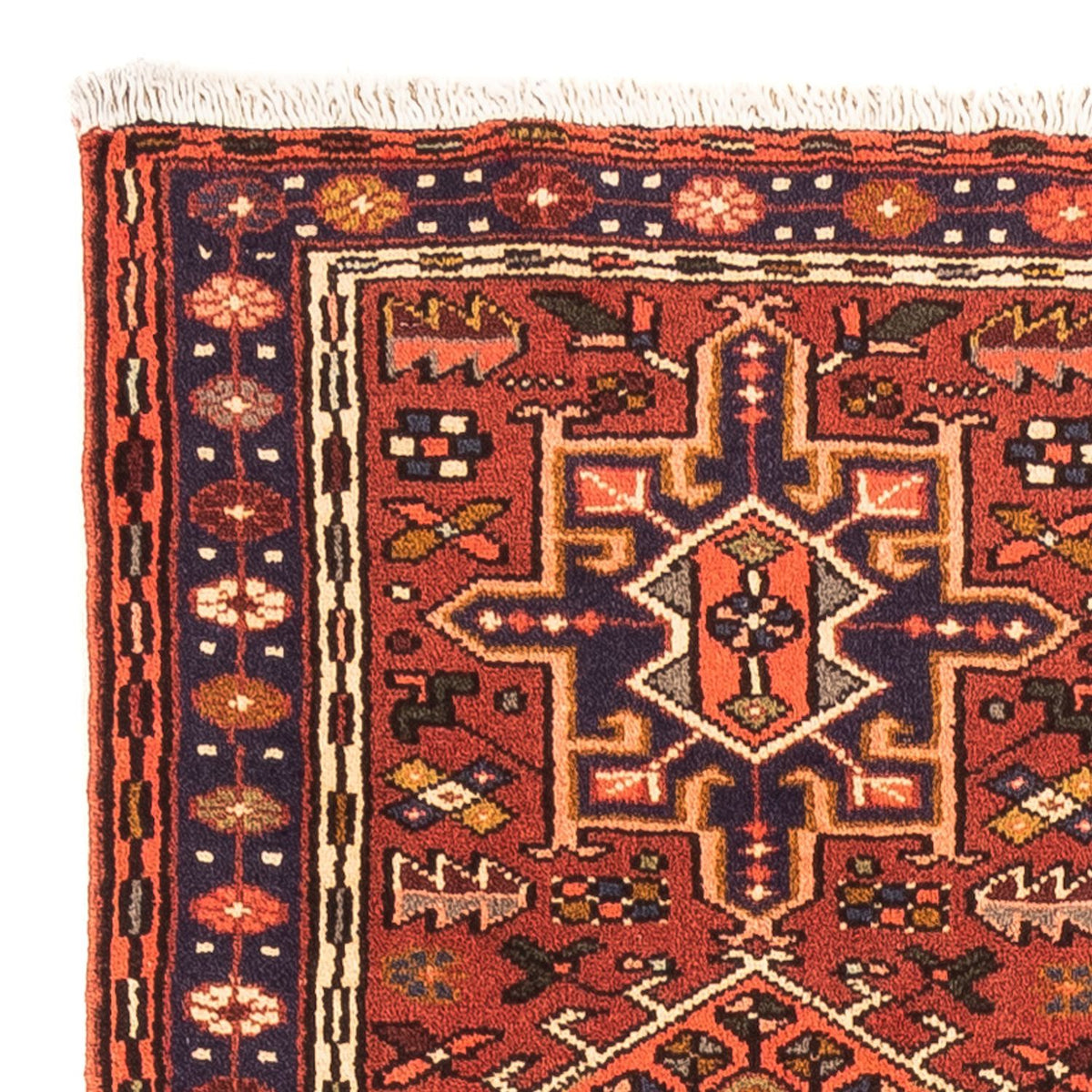 Tapis de couloir Tapis persan - Nomadic - 215 x 64 cm - rouge