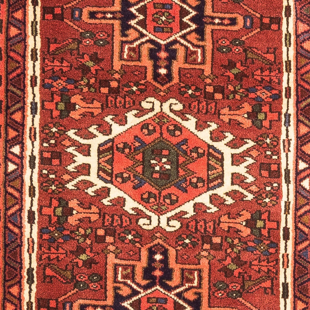 Tapis de couloir Tapis persan - Nomadic - 205 x 65 cm - rouge