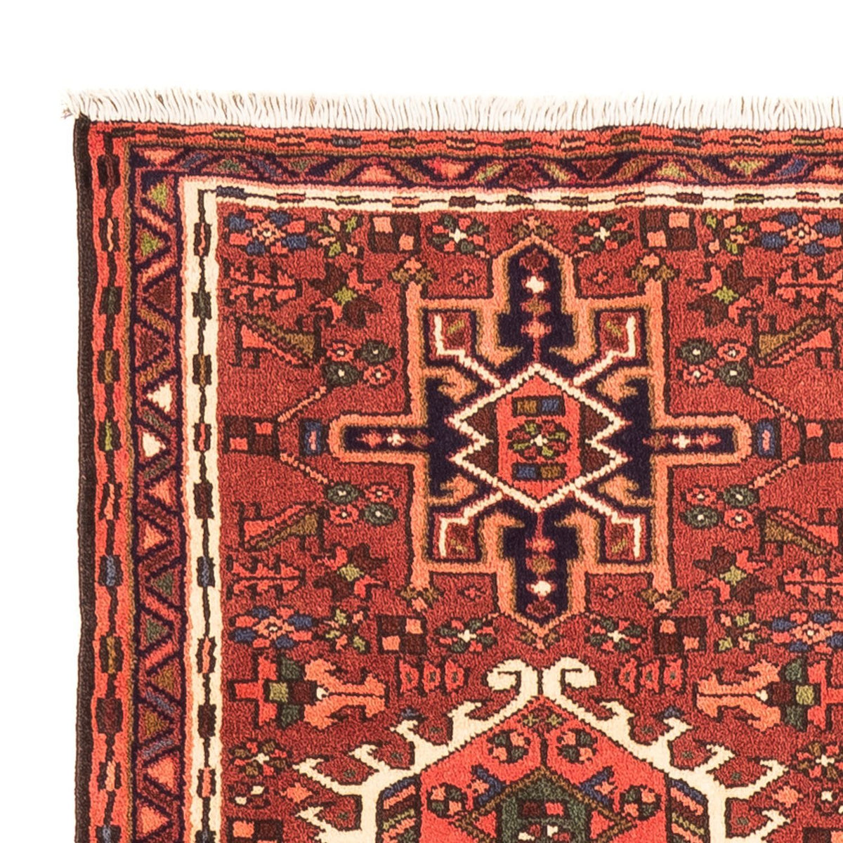 Tapis de couloir Tapis persan - Nomadic - 205 x 65 cm - rouge