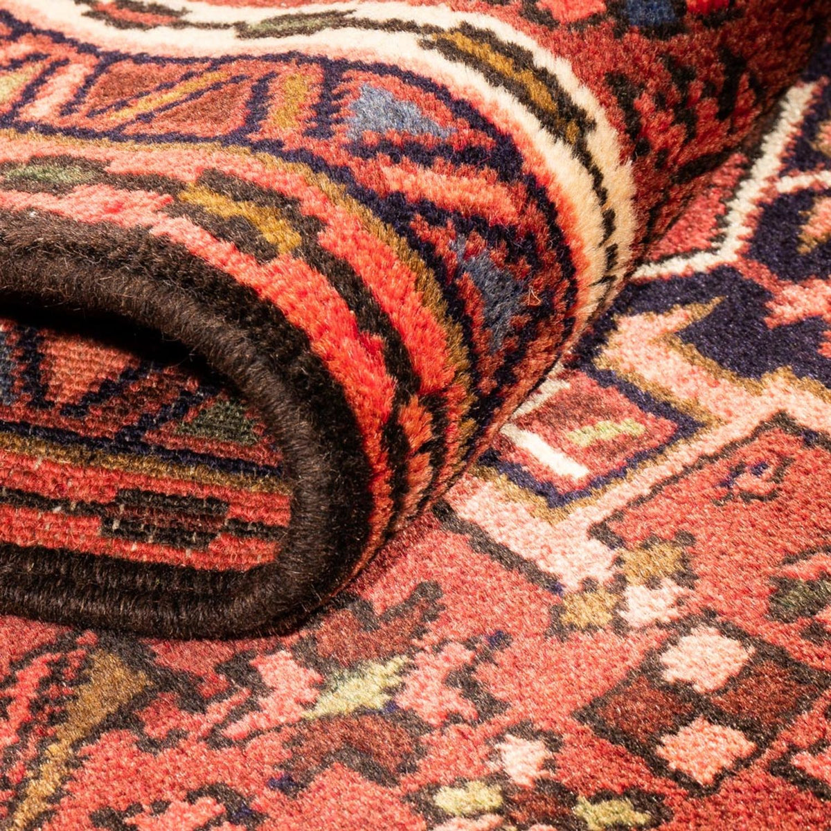 Tapis de couloir Tapis persan - Nomadic - 205 x 65 cm - rouge