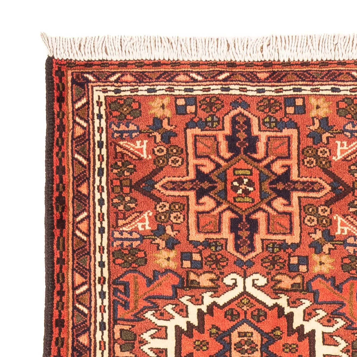 Tapis de couloir Tapis persan - Nomadic - 206 x 68 cm - rouge