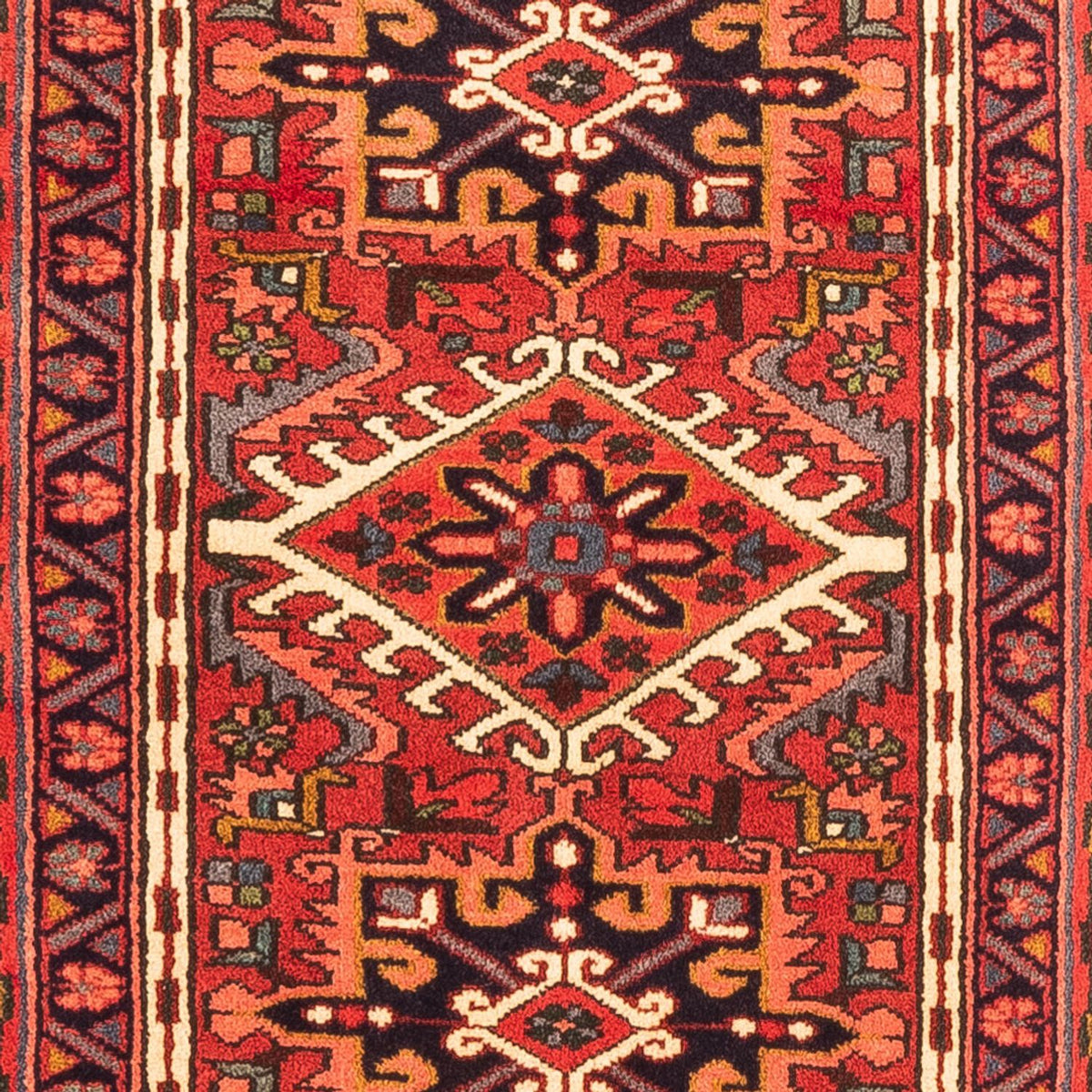 Tapis de couloir Tapis persan - Nomadic - 202 x 62 cm - rouge