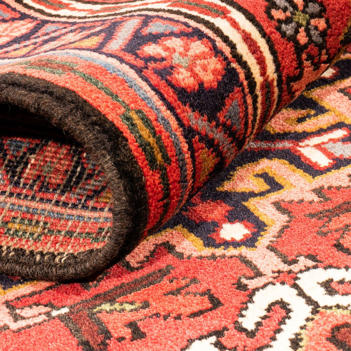 Tapis de couloir Tapis persan - Nomadic - 202 x 62 cm - rouge