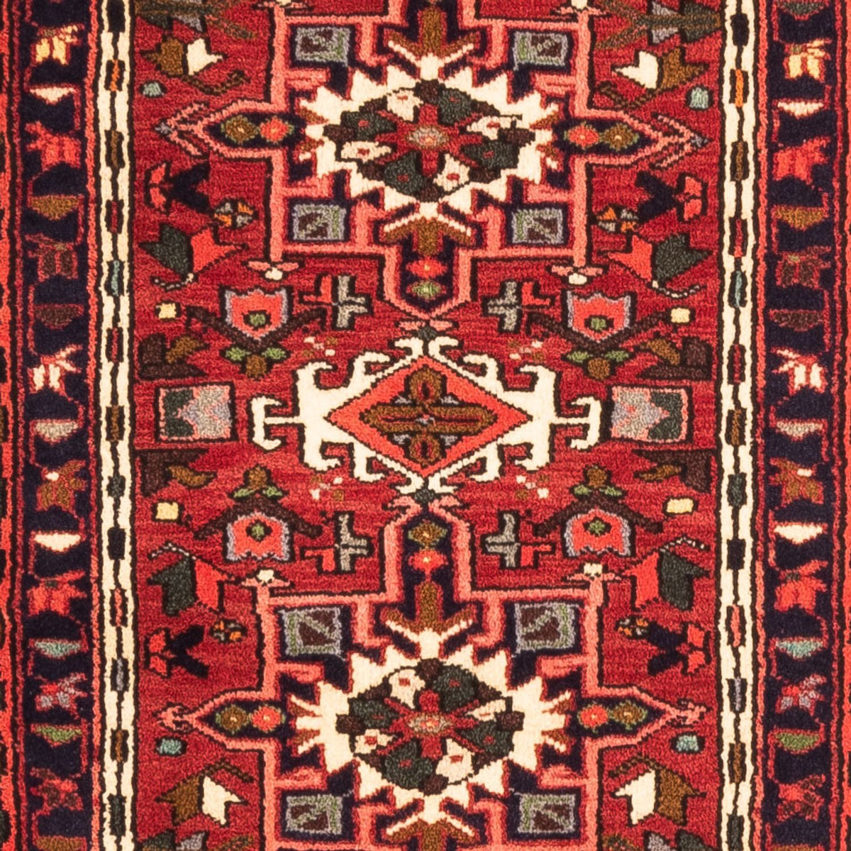 Tapis de couloir Tapis persan - Nomadic - 194 x 68 cm - rouge