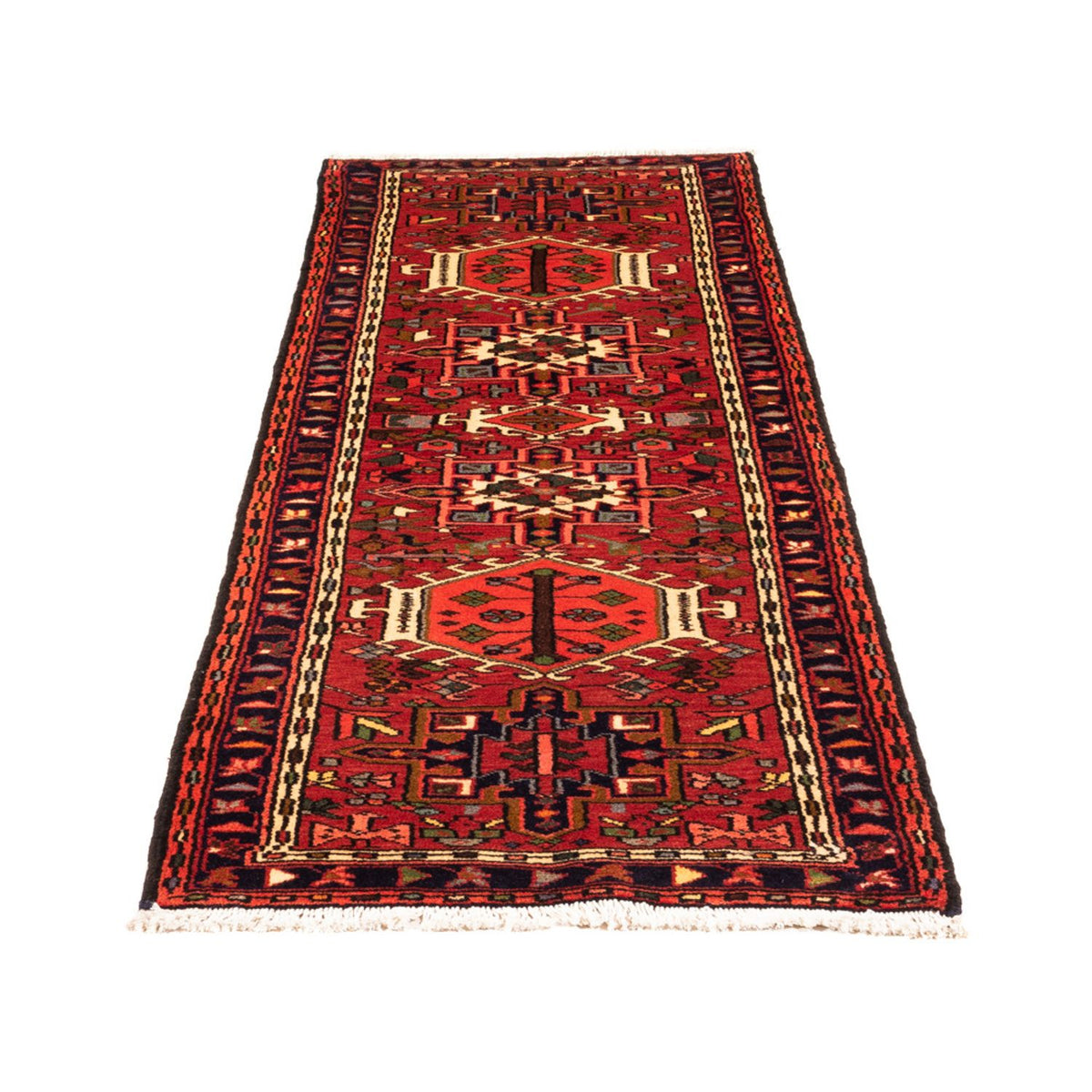 Tapis de couloir Tapis persan - Nomadic - 194 x 68 cm - rouge
