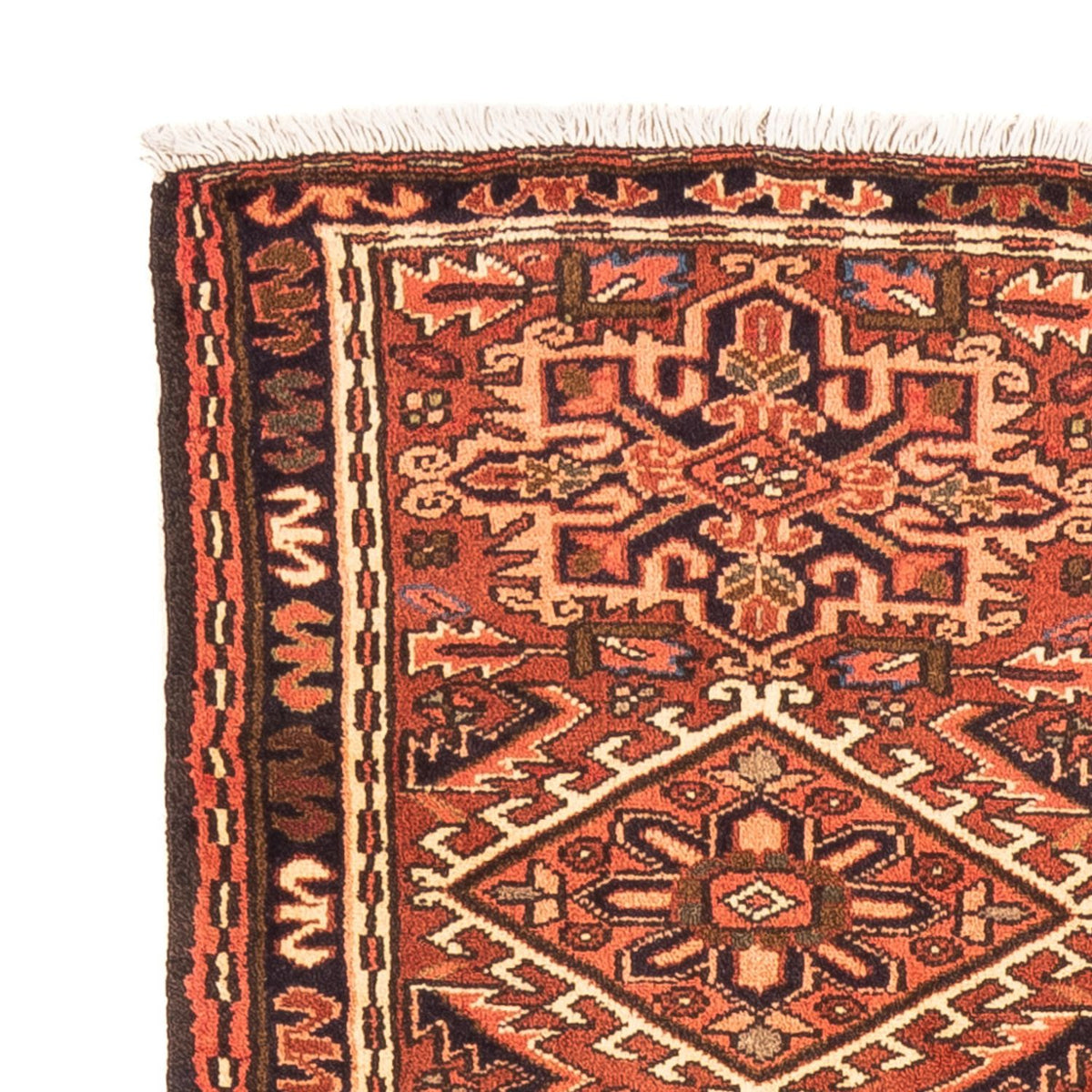 Tapis de couloir Tapis persan - Nomadic - 195 x 64 cm - rouge
