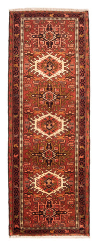 Tapis de couloir Tapis persan - Nomadic - 202 x 71 cm - rouge