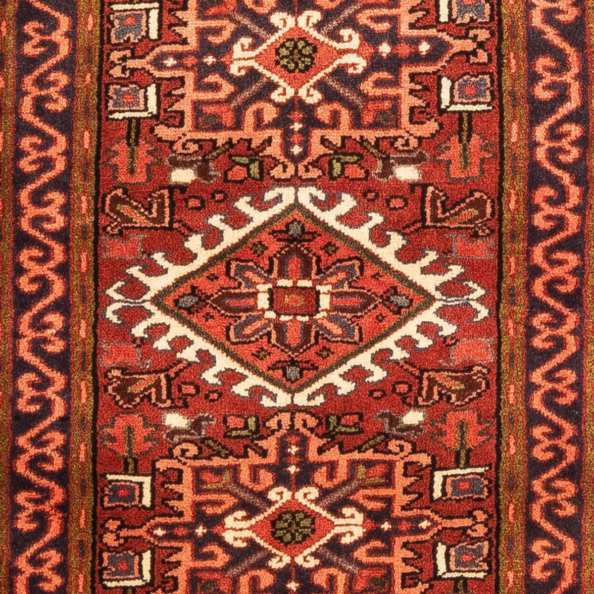 Tapis de couloir Tapis persan - Nomadic - 201 x 68 cm - rouge
