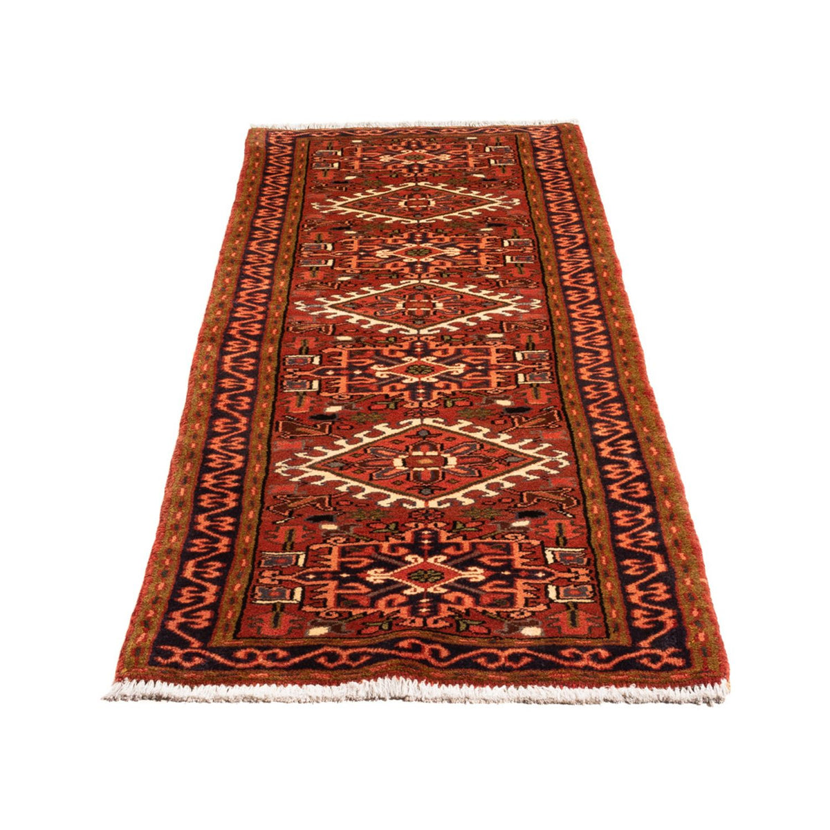 Tapis de couloir Tapis persan - Nomadic - 201 x 68 cm - rouge