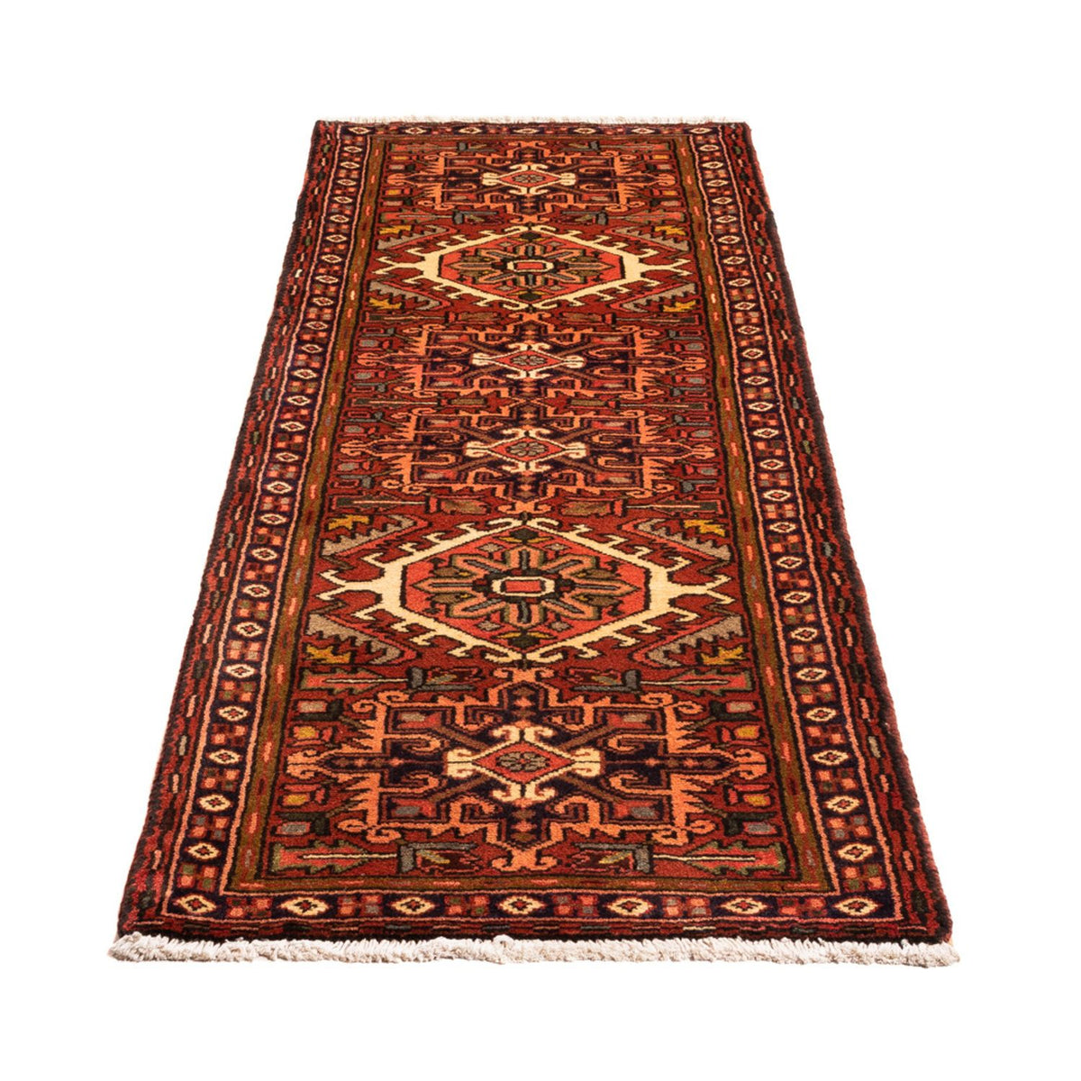 Tapis de couloir Tapis persan - Nomadic - 192 x 65 cm - rouge