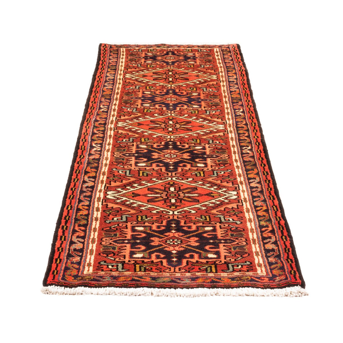 Tapis de couloir Tapis persan - Nomadic - 205 x 70 cm - rouge