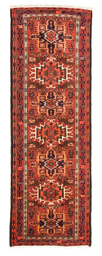 Tapis de couloir Tapis persan - Nomadic - 194 x 67 cm - rouge