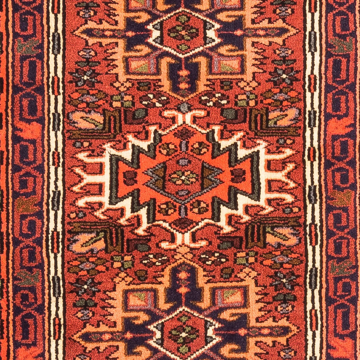 Tapis de couloir Tapis persan - Nomadic - 194 x 67 cm - rouge