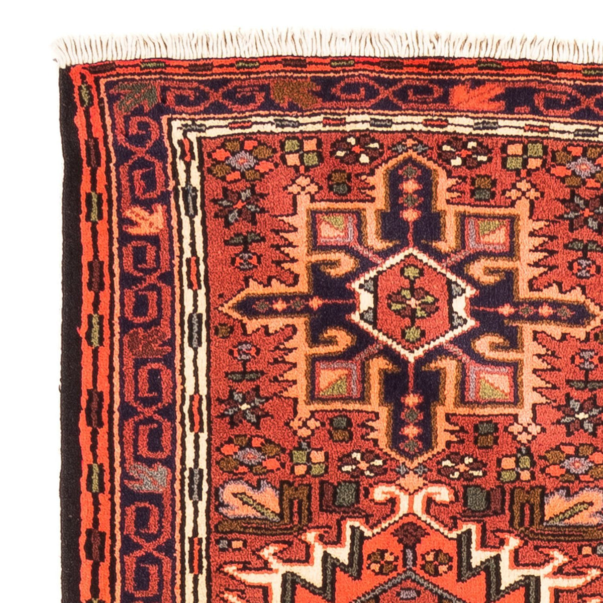 Tapis de couloir Tapis persan - Nomadic - 194 x 67 cm - rouge