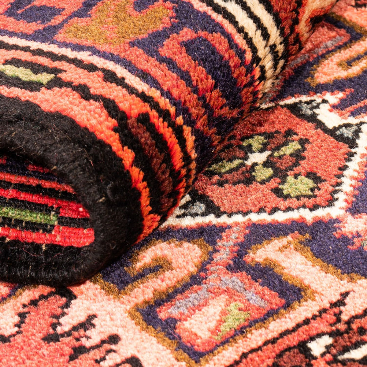 Tapis de couloir Tapis persan - Nomadic - 194 x 67 cm - rouge