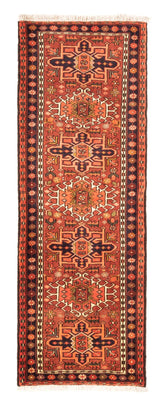 Tapis de couloir Tapis persan - Nomadic - 200 x 74 cm - rouge